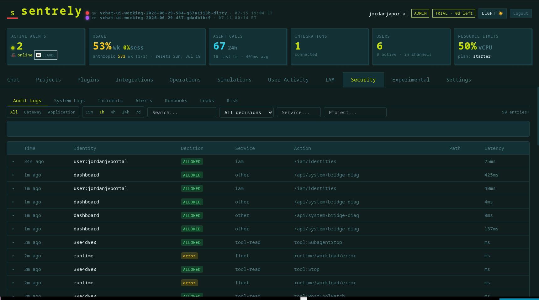 Audit Log